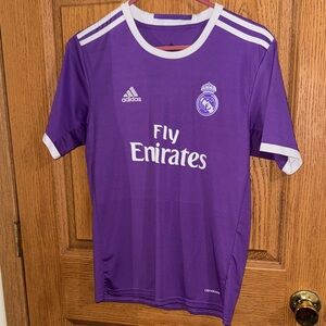 Adidas Kids Real Madrid Purple Jersey